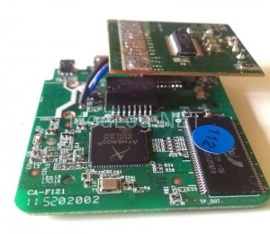 Soldered USB where the on board USB port used to be