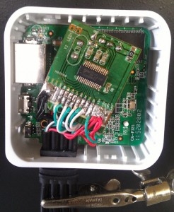 Insert PCB's back into the case and resolder leads
