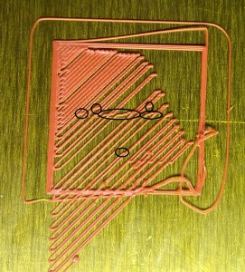 The black circles are where the Y axis motor was skipping.